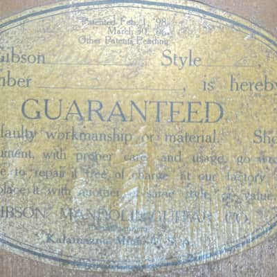 Gibson L-1 Archtop 1902 - 1925 - Natural image 11