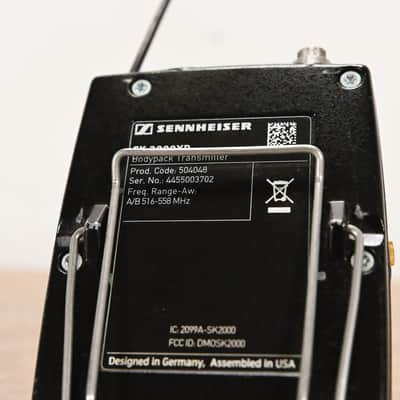 Sennheiser SK 2000XP Wireless Belt Pack Transmitter 516-558 MHz CG015A5 image 6