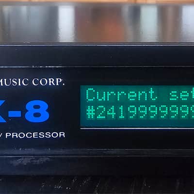 Digital Music Corporation (DMC) Digital Music Corporation (DMC) MX-8  1U rack-mount MIDI patch bay and real-time data processor  1980's - black image 2