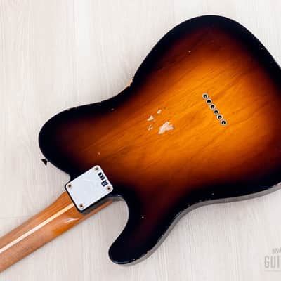 2024 Fender Custom Shop Limited Edition 1954 HS Telecaster Relic Sunburst w/ Seth Lover SH-55 & Josephina Red Hot image 13