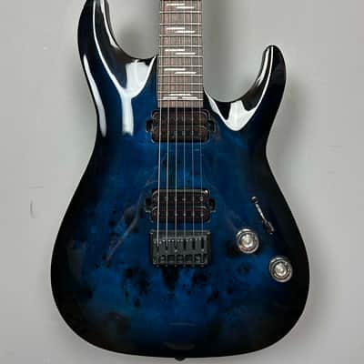 Schecter Omen Elite-6 2025 - See Thru Blue Burst image 1