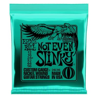 Not Even Slinky Nickel Wound Electric Guitar Strings 12-56 Gauge Set - world standard special-tempered+tinned steel & ni-plated wrap on steel hex core image 1