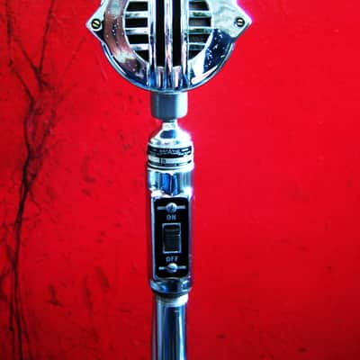 Vintage 1940's Astatic N-80S Crystal microphone High Z w Switchcraft 339A XLR cable adapter 10C 10D image 5