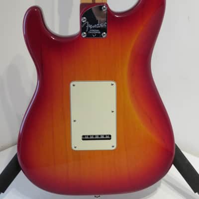 2003 Fender American Deluxe Stratocaster in Aged Cherry Sunburst with Original Hard Case image 5