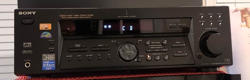 Sony STR-DE485 5.1-channel Reciver 90s - Black metal image 1