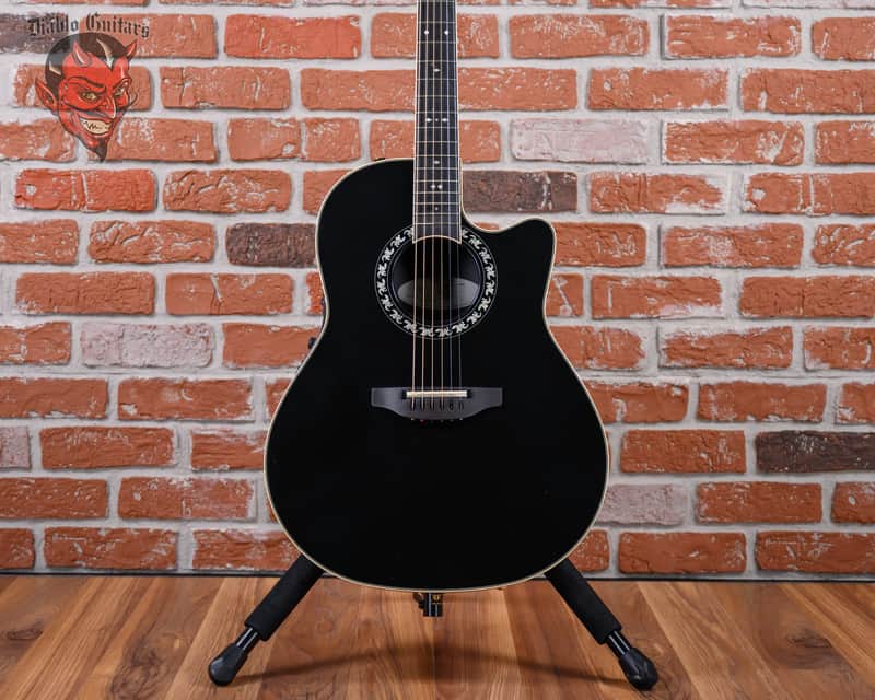 Ovation 1777 Lx Legend LX Black 2004 w/OHSC (Owned By Dave Mustaine) image 1