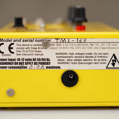 Metasonix TM-1 Vacuum Tube Waveshaper / Ring Mod Effects Pedal #58778 image 8