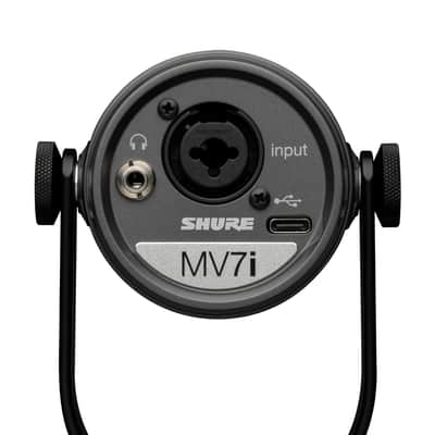 Shure MV7i Smart Microphone with Built-in Audio Interface - Podcast & Musician Mic with 2 Channels, XLR and 1/4", USB-C for Mac/PC/Phone, Advanced DSP Features, All-Metal Design, Auto Level Mode image 7