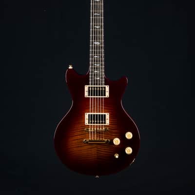Huss & Dalton Meridian DC Custom Lipstick Red Flamed Maple and Mahogany Double Cutaway NEW image 2