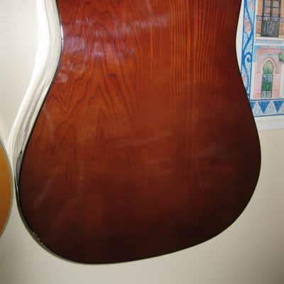 Kay KD28-12 Vintage Mid-1970s Korean-made Rare Tailpiece-style Blues 12-string Dreadnought Guitar. image 3