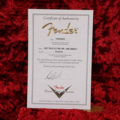 Fender Custom Shop 1957 Telecaster Ultimate Relic White Blonde Masterbuilt Andy Hicks image 19