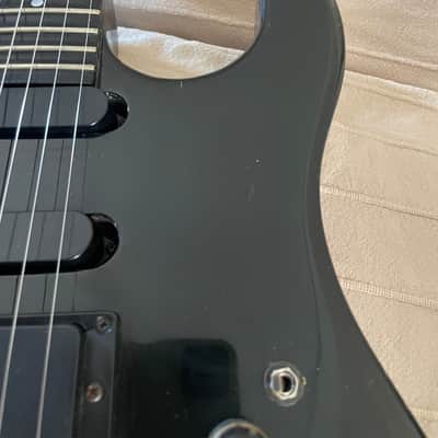 Gibson U-2 (Mach II) 1989 - Ebony w/ Custom Scalloped Ebony fretboard & original Case image 16