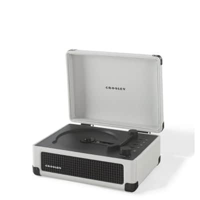 Crosley CR3505DP Cruiser Portable CD Player Retro Bluetooth Speakers, White Farmhouse -NEW image 10