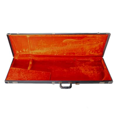 Late ’60s - Early ‘70s Vintage Fender G&G Bass Case w/ Black Tolex, Orange Interior, All Latches Functional image 1
