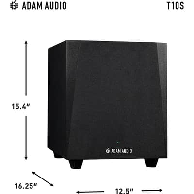 ADAM Audio T10S Studio Subwoofer for Studio Quality Sound (Single), Black image 7