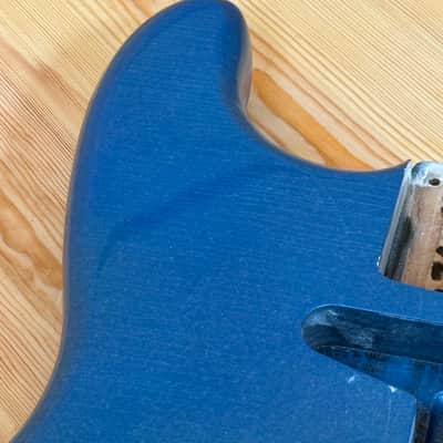1740g Kohlin Guitars S-Type Roasted Pine replacement body Aged Nitro Relic Vintage blue sparkle Made in Sweden image 2