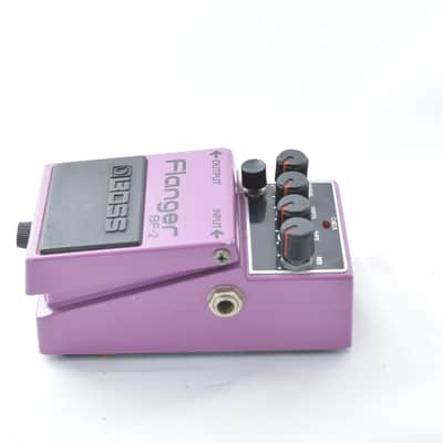 BOSS BF-2 Flanger Black Label Chorus Mod w/Push-Button Switch MIJ July 1983 image 6