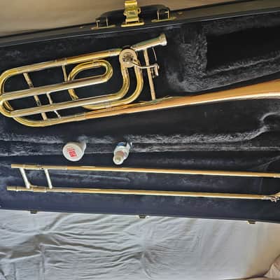 C.G. Conn 88H Symphony Professional Model Tenor Trombone with Traditional Wrap F Attachment 2010s - Clear-Lacquered Brass image 4