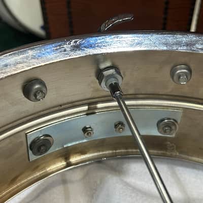 Ludwig 5" deep X 14" head Super Sensitive Snare Drum (3296-SD-4186) 1966 - chrome image 15