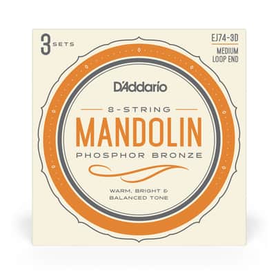 D'Addario Phosphor Bronze Mandolin Strings 11-40 3-Pack image 4