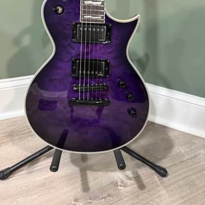 ESP LTD EC-1000 2022 - Present - See Thru Purple Sunburst image 2