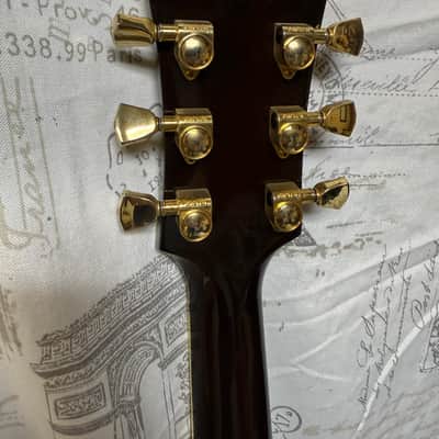 2010 Gibson Super Dove Vintage Sunburst Original Hard Shell Case Built In Electronics image 3
