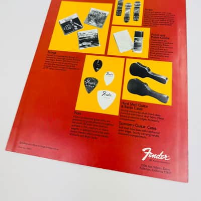 Fender "F" Series Acoustic Guitar Foldout Catalog 1973 image 2