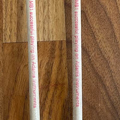 Adams MB1 Marimba Mallets Pair - Set of Two Mallets Red Wood Handle image 2