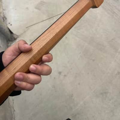 Headless Round head stainless steel 24frets Roasted maple electric guitar neck T profile Wheel truss rods Rosewood fingerboard image 5