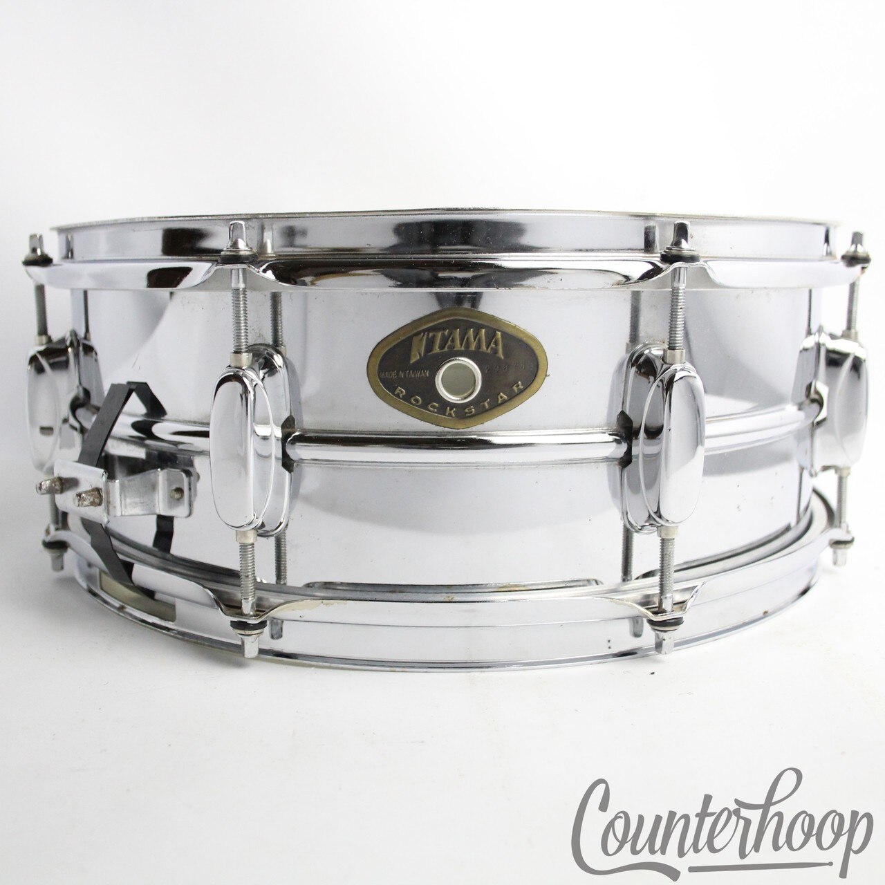 Tama Rockstar 14x5"Snare Drum Steel Chrome COS Shell 8-Lug Taiwan* — main photograph