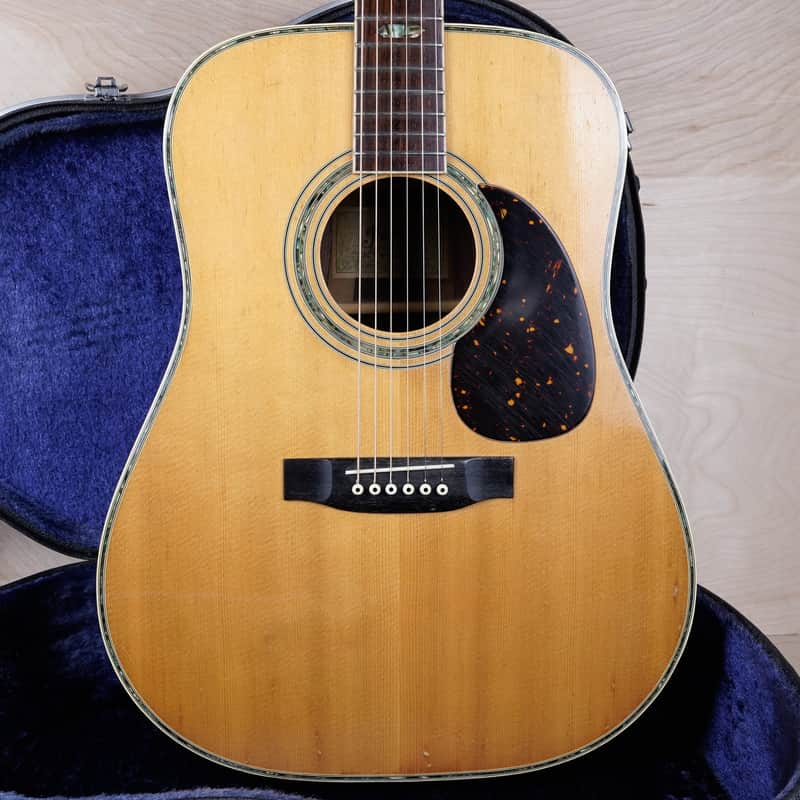 Suzuki Three S W-300 Acoustic Guitar MIJ 1977 Natural D-35 Style Vintage Japan w/ Hard Case image 1