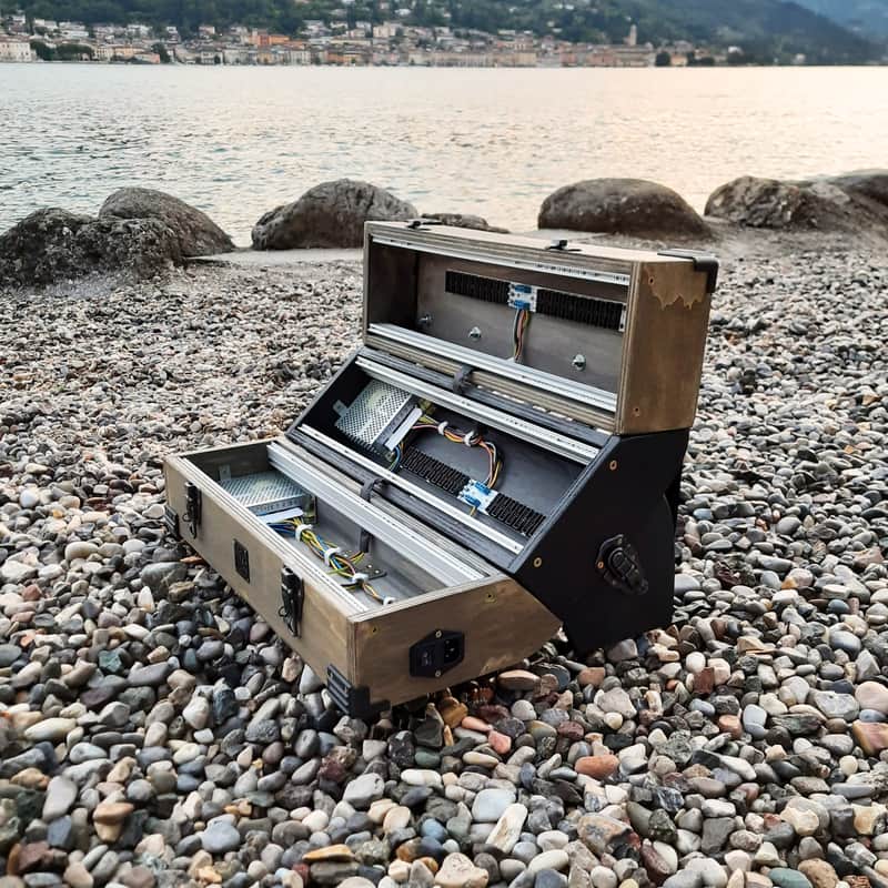 9U Eurorack Case Powered, 84 or 104 hp, patched resealable, modular synthesizer synth image 1