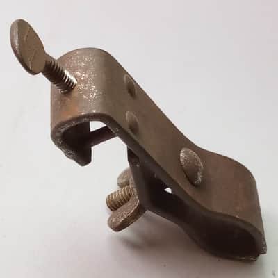 Leedy 1+Temple Block Mount Clamp-On Wood Bracket Holder Vintage 20s Indianapolis image 2