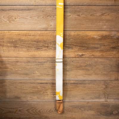 Mother Mary Yellow Bleached Guitar Strap image 2