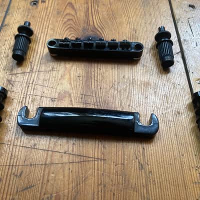 Epiphone Gothic SG Guitar Bridge & Tailpiece 2000s Korea Black B-2 image 2