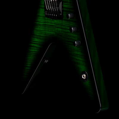 Dean USA ML Flame Top Kahler - Emerald Green Burst #21097 image 7