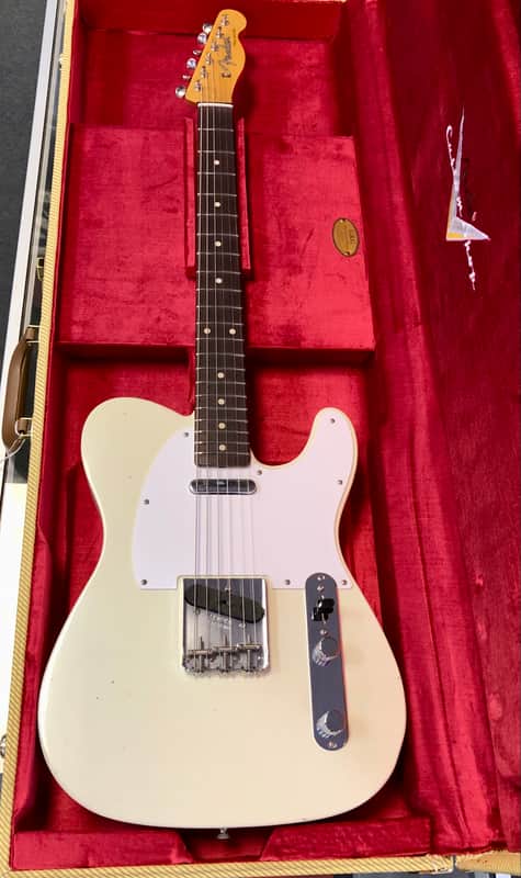 Fender Jimmy Page Signature Telecaster Journeyman Relic®, Rosewood Fingerboard, White Blonde with Case