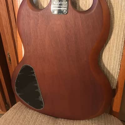 Epiphone Epiphone EGSVWLVCH1 SG Special VE - Vintage Worn Walnut 2016 - Natural Satin Worn Walnut image 4