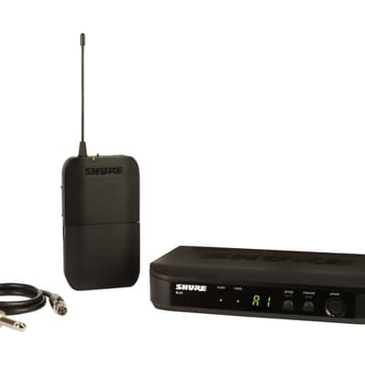 Shure BLX14-H10 BLX Series Single-Channel Wireless Bodypack System with WA302 Instrument Cable, H10 Band (542-572MHz) image 1
