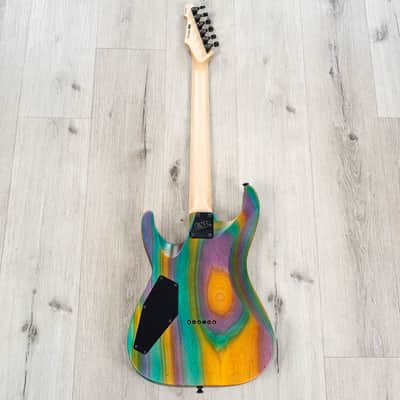ESP USA M-II HT Hardtail Guitar, Seymour Duncan Sentient & Pegasus, Open Grain Ash Blueberry image 8