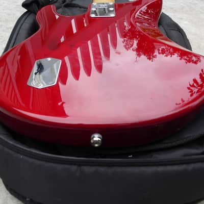Musicman StingRay 5 string bass H 1993 Candy Red image 11