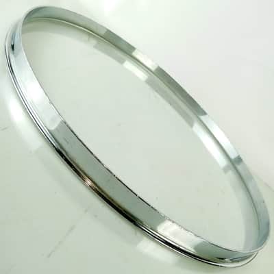 Slingerland 15" Single-Flange Snare/Tom Drum Batter Rim/Hoop Chrome-Brass Parade image 1