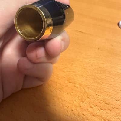 Selmer Claude Delangle Alto Saxophone Mouthpiece - Ebonite/Gold Plated image 3