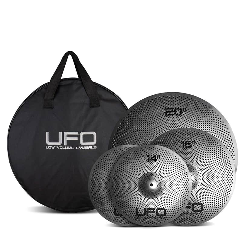 UFO Low Volume Cymbal Set Includes 14/16/20" And FREE Cymbal Bag UFOSET1 image 1