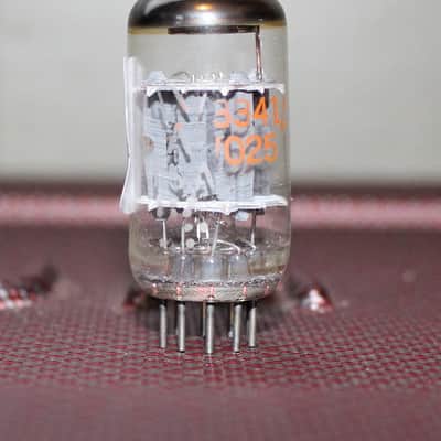 GE 7025 12AX7 TIGHT BALANCE SHORT PLATE HALO GETR TEST NOS VINTAGE 1970'S FOR FENDER image 2