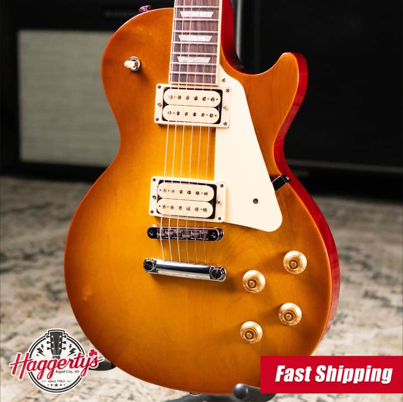 Gibson Les Paul Studio Double Trouble Electric Guitar - Dirty Lemon Burst/Cherry Back with Gig Bag image 1