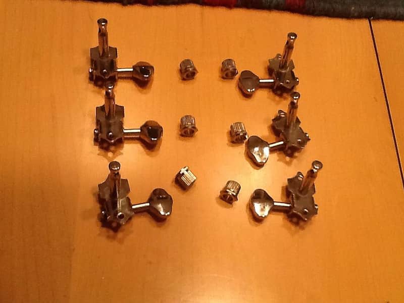 Ping Open Gear Guitar Tuners V93N 3+4 Tuning Machines 3x3 Nickle image 1