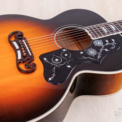 1995 Gibson J-200 Jumbo Guitar Vintage Sunburst, Figured Maple w/ Case image 7