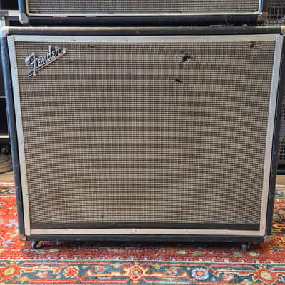 Vintage 1968 Fender Showman Reverb TFL5000 100-Watt 1x12" Guitar Half Stack Silverface w/ Folded Line Reverb Tank image 7