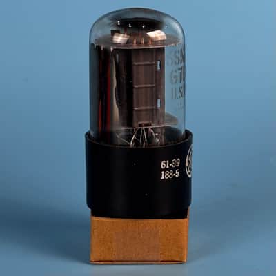 1961 General Electric 6SN7GT Vintage Grey Plate Vacuum Tube! Tests Good! T571 image 5